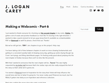 Tablet Screenshot of jlogancarey.com